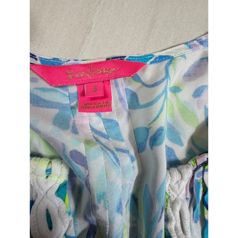 Lilly Pulitzer Hollie Tunic Dress Resort White Shell Beach Size Small - Picture 3 of 8